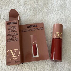 Valentino Beauty Liquirosso 2 in 1 Soft Matt Lip & Blush 3.9ml #111A New .1 Oz
